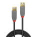 Lindy 1m USB 3.2 Type A Extension Cable, 5Gbps, Anthra Line