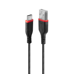 Lindy 36876 USB cable USB 2.0 1 m USB A USB C Black