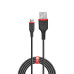 Lindy 36876 USB cable USB 2.0 1 m USB A USB C Black