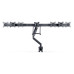 StarTech.com Crossbar Triple Monitor Desk Mount For Up To Three 27in Screens, VESA 75x75/100x100, Tool-Less Arm Adjustments, C-Clamp/Grommet, Spring-Assisted Arm