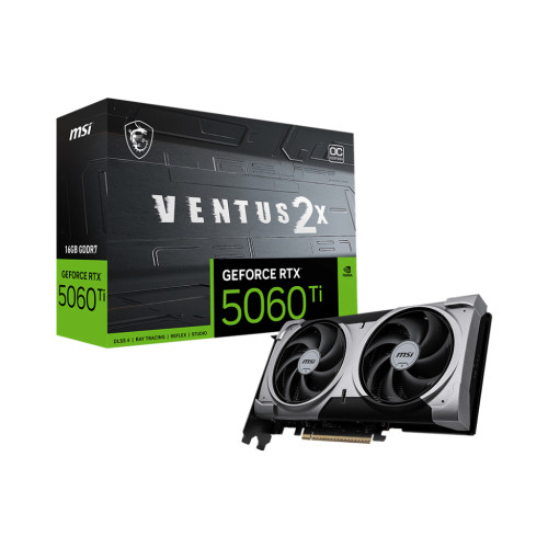 MSI VENTUS GeForce RTX 5060 TI 16G 2X OC PLUS NVIDIA 16 GB GDDR7