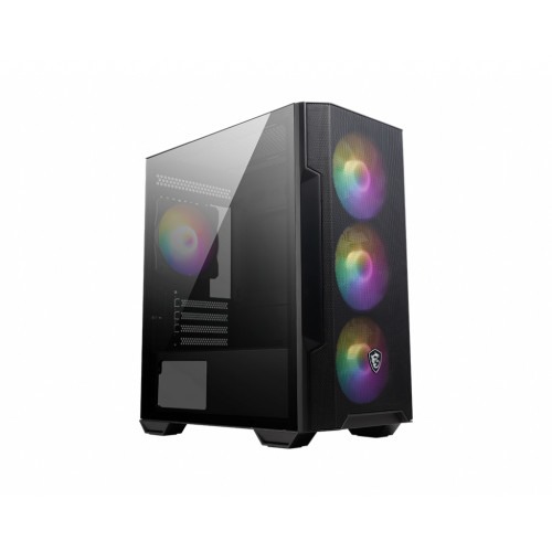 MSI MAG Forge M100R Midi Tower Black, Transparent