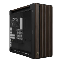 ASUS ProArt PA602 Wood Edition Modern Black - Tempered Glass Panel Midi Tower Black, Wood