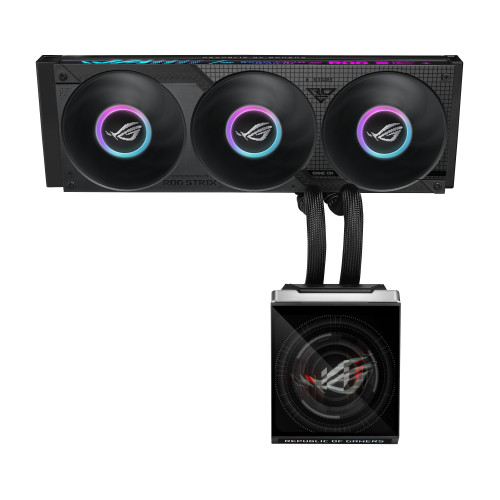 ASUS ROG Strix SLC IV 360 ARGB LCD Processor All-in-one liquid cooler 12 cm Black 1 pc(s)
