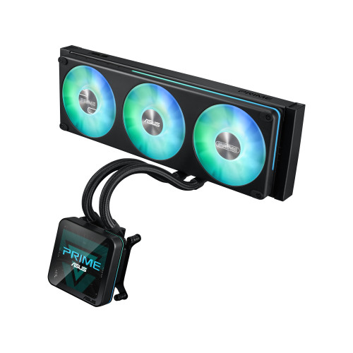 ASUS PRIME SLC II 360 ARGB LCD Processor All-in-one liquid cooler 12 cm Black 1 pc(s)