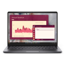 DELL Pro 14 PC14250 Intel Core Ultra 7 255U Laptop 35.6 cm (14") Full HD+ 16 GB DDR5-SDRAM 512 GB SSD Wi-Fi 6 (802.11ax) Windows 11 Pro Black UK English