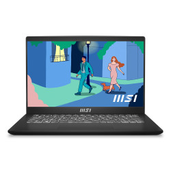 MSI Modern 14 C7M-074UK AMD Ryzen™ 5 7530U Laptop 35.6 cm (14") Full HD 8 GB DDR4-SDRAM 512 GB SSD Wi-Fi 6E (802.11ax) Windows 11 Home Black