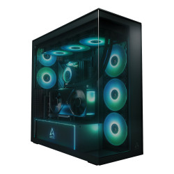 ARCTIC Xtender VG (Black) Premium E-ATX PC Case with Vertical GPU Mounting