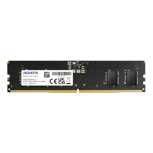 ADATA AD5U48008G-S memory module 8 GB 1 x 8 GB DDR5 288-pin DIMM ECC