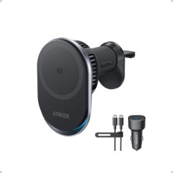 Anker Prime MagSafe Car Mount Charger  Qi2 25W Certified Wireless Car Charger with TEC Cooling  Strong Magnets  Air Vent Mount Compatible for iPhone 17-12 Series