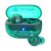 JLab Go Pop Active Noise Cancelling Bluetooth Earbuds  Charging Case  Transparent Teal