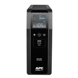 APC Back-UPS Pro, 1200VA/720W, Tower, 230V, 8x IEC C13 outlets, Sine Wave, AVR, USB Type A + C ports, LCD, User Replaceable Battery