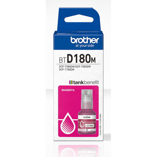 Brother BTD180M Magenta Genuine Ink Bottle