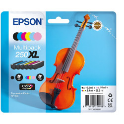 Epson 250XL Violin Claria Photo HD ink cartridge 6 pc(s) Original High (XL) Yield Black, Cyan, Light Cyan, Light magenta, Magenta, Yellow
