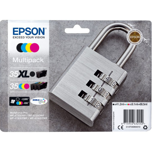 Epson Padlock C13T35994010 ink cartridge 1 pc(s) Original High (XL) Yield Black, Cyan, Magenta, Yellow