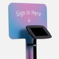 Bouncepad Original Elevate + Branding Board (inc USB Cable) | Samsung Galaxy Tab A9 8.7 (2023) | Black | Covered Front Camera and Home Button