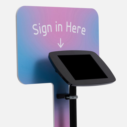 Bouncepad Original Elevate + Branding Board (inc USB Cable) | Samsung Galaxy Tab A9 Plus 11.0 (2023) | Black | Covered Front Camera and Home Button