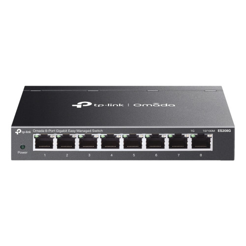 TP-Link Omada ES208G network switch Managed L2 Gigabit Ethernet (10/100/1000) Black