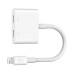 Belkin - Lightning Audio with Charge Adapter - White