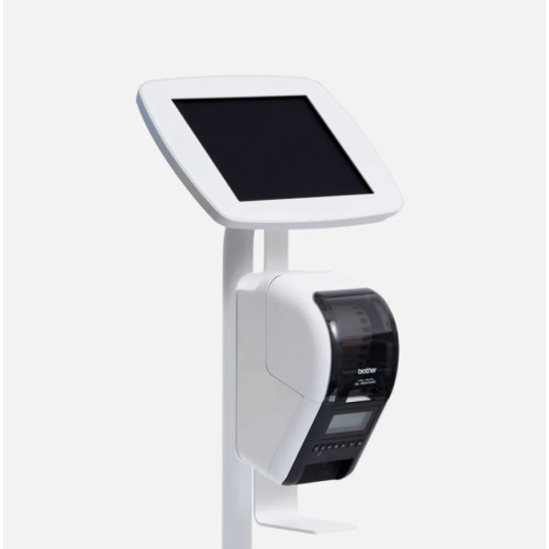 Bouncepad Floorstanding with Brother Printer mount tablet security enclosure White 24.6 cm (9.7