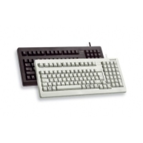 CHERRY G80-1800 Compact Corded Keyboard, Light-Grey. PS2/USB, (QWERTY - UK)