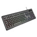 VIDA GAMER BLK 4IN1 USB KB MS HS KIT keyboard Mouse included Gaming QWERTY UK English Black