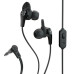 JLab Wired JBuds Pro with Universal Mic 3.5 mm TRRS Right-Angled - Black: Silicone Ear Cushion, Lightweight Design