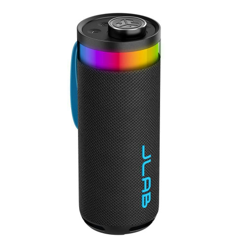 JLab Go Party Portable Speaker - Black: Bluetooth, Waterproof, USB-C Charging, LED Light