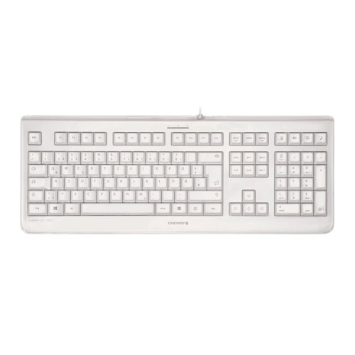 CHERRY KC 1068 Corded Sealed Keyboard, Pale Grey, USB (QWERTY - UK)
