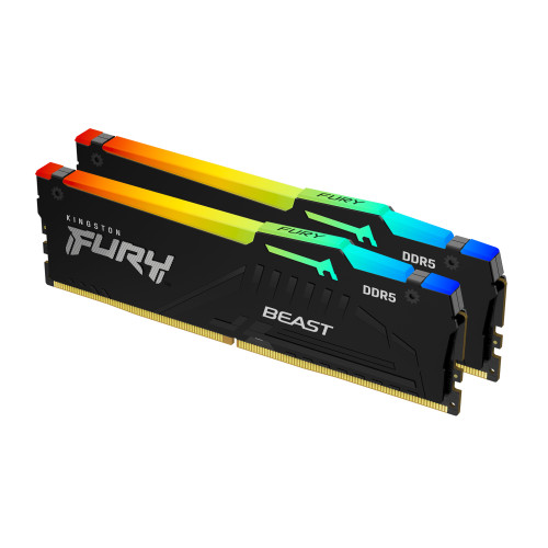 Kingston Technology FURY Beast 64GB 5600MT/s DDR5 CL36 DIMM (Kit of 2) RGB