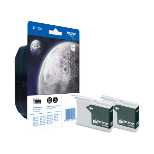 Brother Ink Cartridge Pack: Black x2