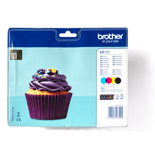 Brother LC-123VALBP ink cartridge 4 pc(s) Original Black, Cyan, Magenta, Yellow