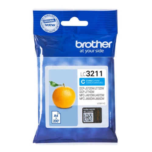 Brother LC3211C ink cartridge 1 pc(s) Original Standard Yield Cyan