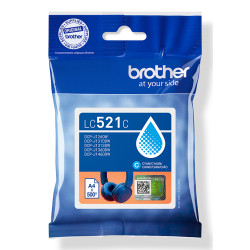 Brother LC521C Genuine Ink Cartridge - Cyan