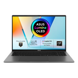 ASUS Vivobook S16 M3607GA-SH011W Copilot+ PC AMD Ryzen™ AI 7 445 Laptop 40.6 cm (16") WUXGA 16 GB DDR5-SDRAM 512 GB SSD Wi-Fi 6 (802.11ax) Windows 11 Home Grey