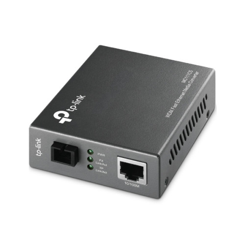 TP-Link Omada MC111CS network media converter 100 Mbit/s Single-mode Black