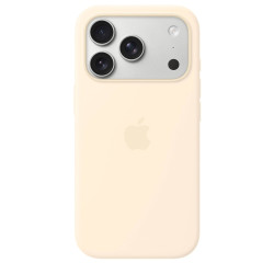 Apple iPhone 17 Pro Silicone Case with MagSafe – Vanilla
