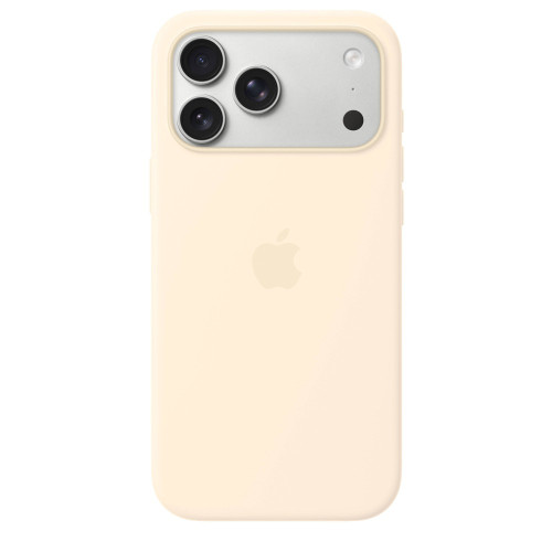 Apple iPhone 17 Pro Max Silicone Case with MagSafe – Vanilla