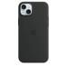 Apple - iPhone 15 Plus Silicone Case with MagSafe - Black