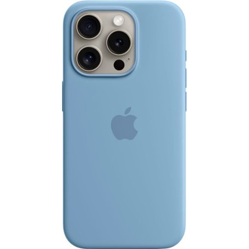 Apple iPhone 15 Pro Silicone Case with MagSafe - Winter Blue