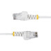 StarTech.com 50cm White Slim CAT6 Ethernet Cable, Snagless, 100W PoE, UTP, LSZH, 28AWG Pure Bare Copper Wire, Slim RJ45 Network Patch Cord w/Strain Reliefs, Individually Tested
