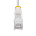 StarTech.com 50cm White Slim CAT6 Ethernet Cable, Snagless, 100W PoE, UTP, LSZH, 28AWG Pure Bare Copper Wire, Slim RJ45 Network Patch Cord w/Strain Reliefs, Individually Tested