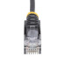 StarTech.com 5m Black Slim CAT6 Ethernet Cable, Snagless, 100W PoE, UTP, LSZH, 28AWG Pure Bare Copper Wire, Slim RJ45 Network Patch Cord w/Strain Reliefs, Individually Tested