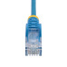 StarTech.com 5m Blue Slim CAT6 Ethernet Cable, Snagless, 100W PoE, UTP, LSZH, 28AWG Pure Bare Copper Wire, Slim RJ45 Network Patch Cord w/Strain Reliefs, Individually Tested