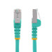 StarTech.com 2m CAT6a Ethernet Cable - Aqua - Low Smoke Zero Halogen (LSZH) - 10GbE 500MHz 100W PoE++ Snagless RJ-45 w/Strain Reliefs S/FTP Network Patch Cord