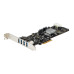 StarTech.com 4 Port USB 3.0 PCIe Card w/ 4 Dedicated 5Gbps Channels (USB 3.2 Gen 1) - UASP - SATA / LP4 Power - PCI Express Adapter Card