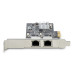 StarTech.com 2-Port 2.5Gbps NBASE-T PCIe Network Card, Intel I225-V, Dual-Port Computer Network Card, Multi-Gigabit NIC, PCI Express Server LAN Card, Desktop Ethernet Interface