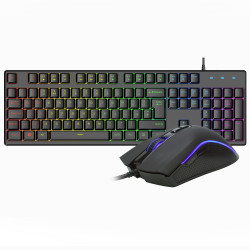VIDA REBEL 2IN1 BLACK USB DESK KIT keyboard Mouse included Gaming QWERTY UK English