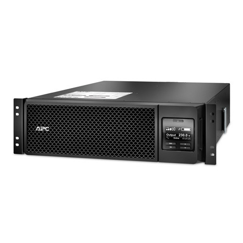 APC Smart-UPS On-Line, 5kVA, Rackmount 3U, 230V, 6x C13+4x C19 IEC outlets, Network Card+SmartSlot, Extended runtime, W/ rail kit, Marine