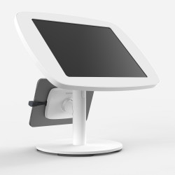 Bouncepad Original Twin + Counter Base | Apple iPad Pro 3rd, 4th, 5th and 6th Gen 12.9 (2018 - 2022) | White | Exposed Front Camera and Home Button